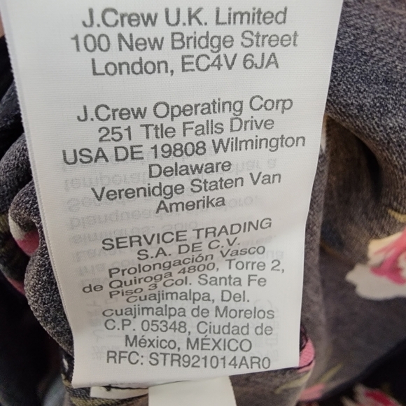 J. CREW Blue Floral Ruffle Wrap Dress - Picture 14 of 16